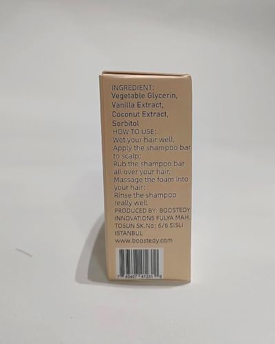 modayeri alisveriste yeni moda Vanilla Coconut Shampoo Bar - Natural Hair Care, Silky Smoothness and Nourishment, Strengthen Hair & Volumize - Paraben-Free - Tropical Aroma for All Hair Types, 3.2 oz